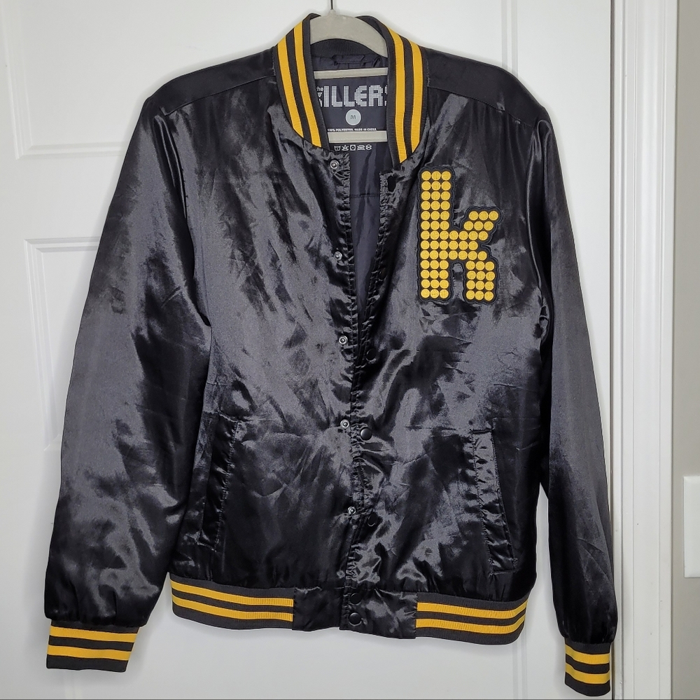 Y2K The Killers Satin Varsity Tour Jacket Size M